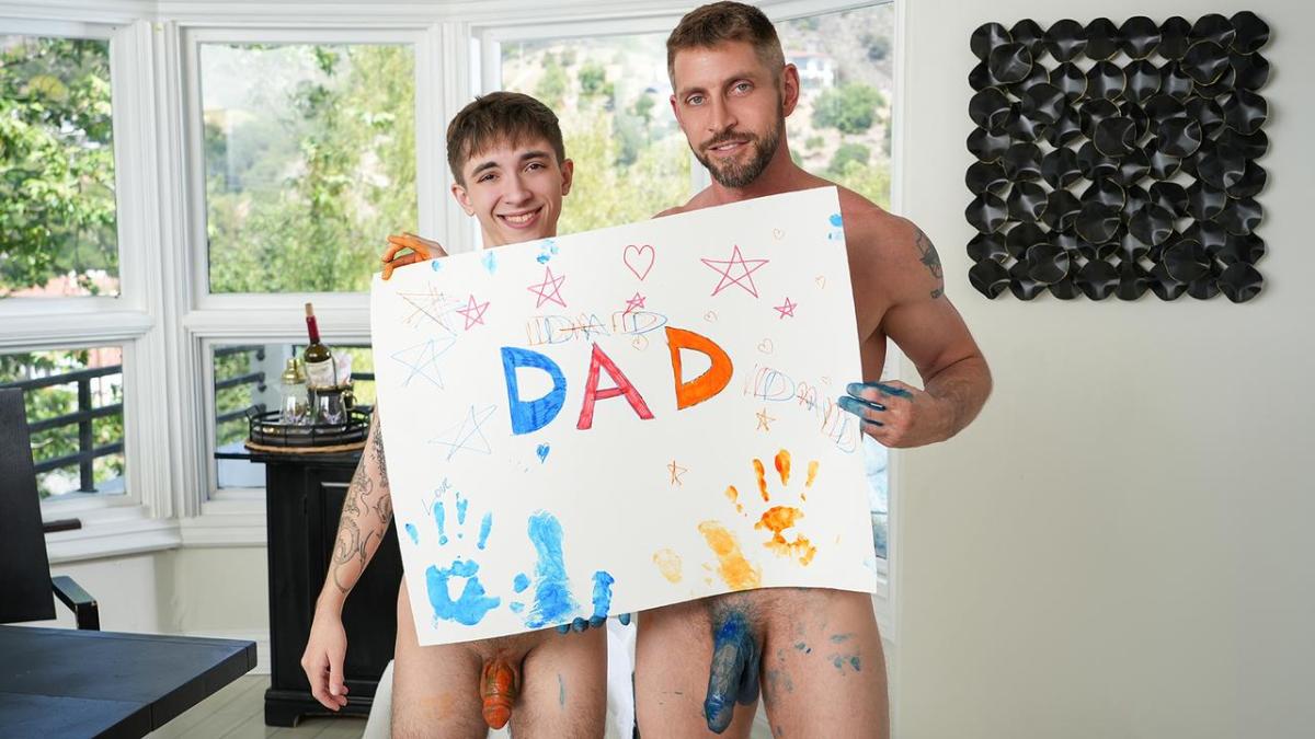 Father's Day Dick Prints & Creamy Bareback Fuck with Stepdad Johnny Ford