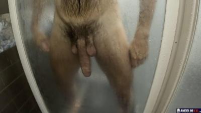 Andolini XXL & British Twunk Public Pool Shower Blowjob & Facial Cumshot in 4K
