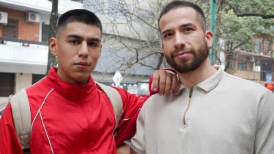 Hot Straight Stranger Showers & Gets Sucked by Horny Papi - Lesso Perversso
