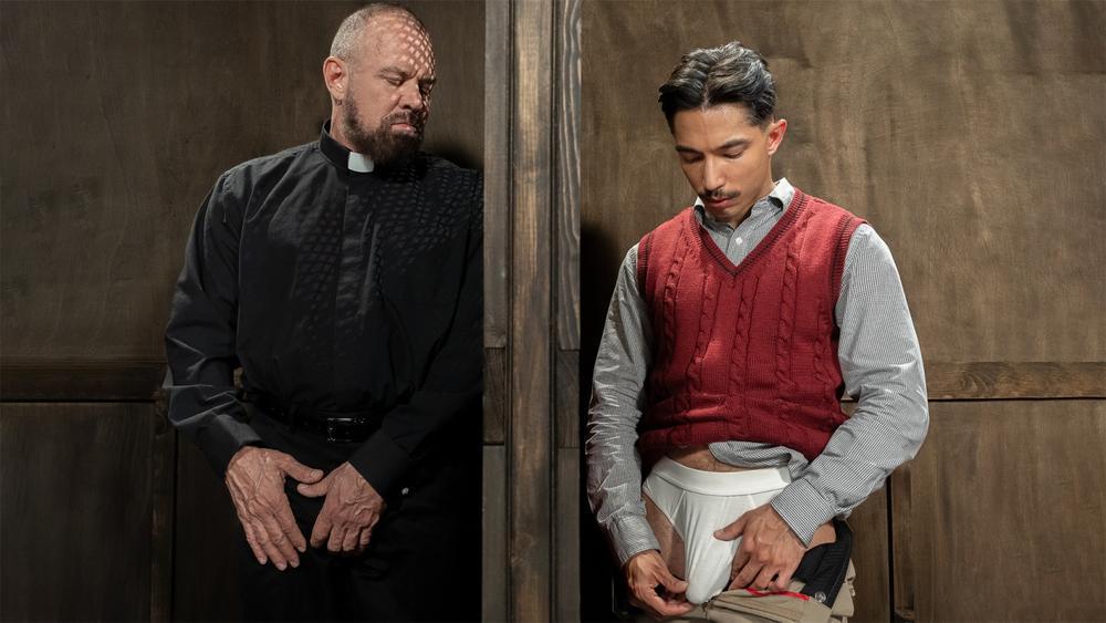 Altar Boy Cruz Confesses & Gets Barebacked by Hairy DILF Priest Max Sargent